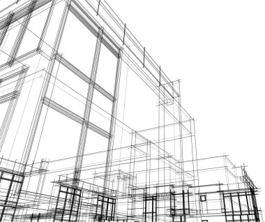 soyut mimari duvar kağıdı, dijital arkaplan