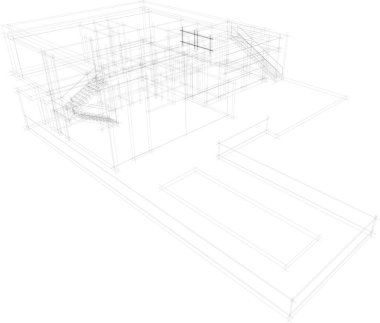 soyut mimari duvar kağıdı, dijital arkaplan