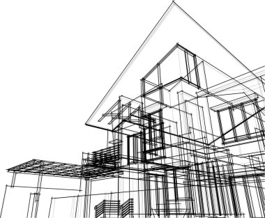 soyut mimari duvar kağıdı, dijital arkaplan