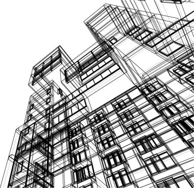 soyut mimari duvar kağıdı, dijital arkaplan