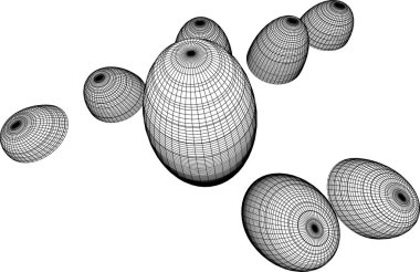 soyut mimari duvar kağıdı tasarımı, dijital konsept arkaplan