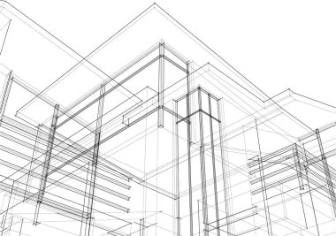 soyut mimari duvar kağıdı, dijital arkaplan