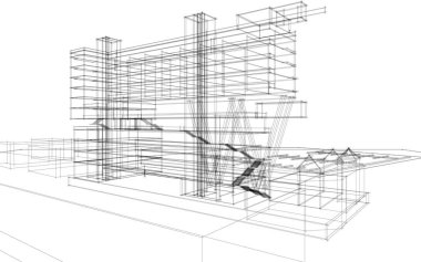 soyut mimari duvar kağıdı, dijital arkaplan