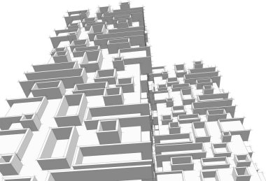 soyut mimari duvar kağıdı, dijital arkaplan