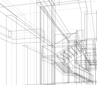 soyut mimari duvar kağıdı, dijital arkaplan