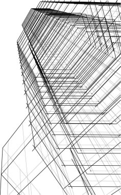 soyut mimari duvar kağıdı konsepti, dijital arkaplan