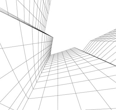 soyut mimari duvar kağıdı, dijital arkaplan