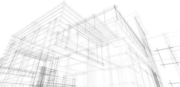 Fondo Pantalla Arquitectónica Abstracta Fondo Digital — Vector de stock