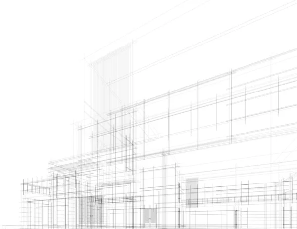 Abstrakcyjna Tapeta Architektoniczna Tło Cyfrowe — Wektor stockowy