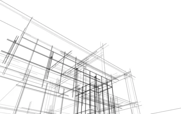Абстрактные Архитектурные Обои Цифровой Фон — стоковый вектор