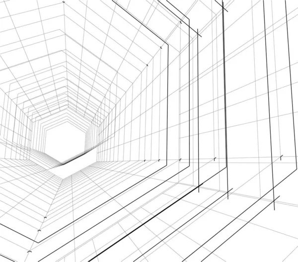 建筑墙纸概念摘要 数码背景 — 图库矢量图片