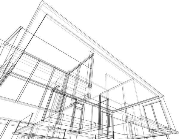 建筑墙纸摘要 数码背景 — 图库矢量图片