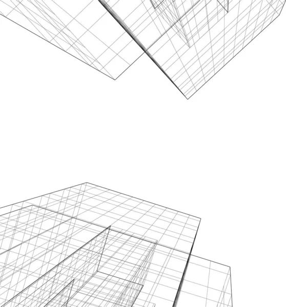 Abstrakcyjna Tapeta Architektoniczna Tło Cyfrowe — Wektor stockowy