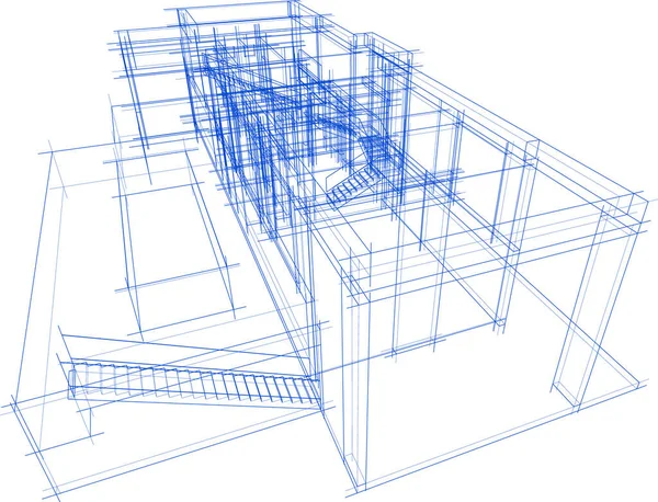 抽象的な建築壁紙やデジタル背景 — ストックベクタ