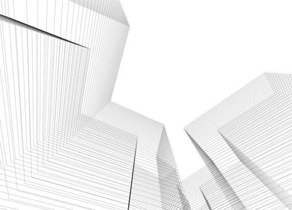 抽象的な建築壁紙やデジタル背景 — ストックベクタ
