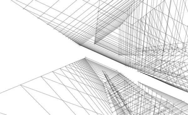 Abstrakcyjna Tapeta Architektoniczna Tło Cyfrowe — Wektor stockowy