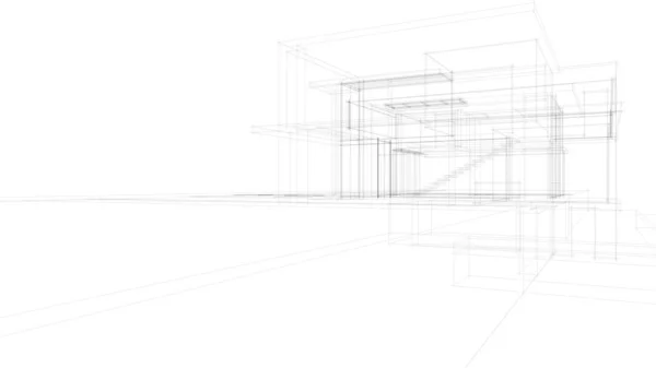 抽象的な建築壁紙やデジタル背景 — ストックベクタ