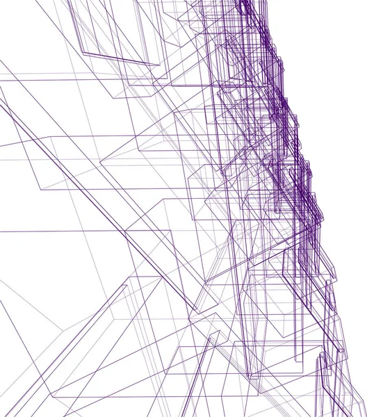 抽象的な建築壁紙やデジタル背景 — ストックベクタ