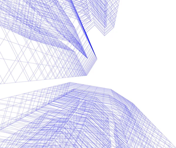 Abstrakcyjna Tapeta Architektoniczna Tło Cyfrowe — Wektor stockowy
