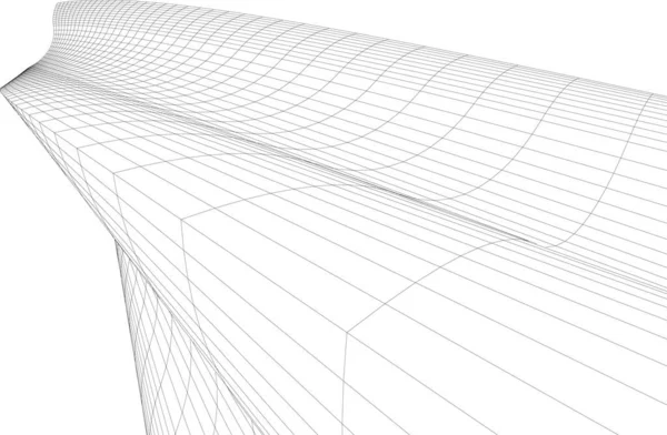 Abstrakt Arkitektoniska Tapeter Digital Bakgrund — Stock vektor