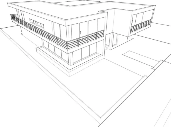 Abstrakcyjna Tapeta Architektoniczna Tło Cyfrowe — Wektor stockowy