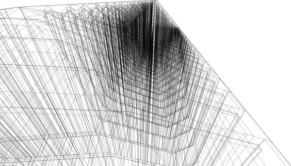 Abstrakte Architektonische Tapete Digitaler Hintergrund — Stockvektor