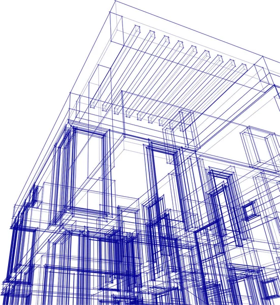 Abstrakcyjna Tapeta Architektoniczna Tło Cyfrowe — Wektor stockowy