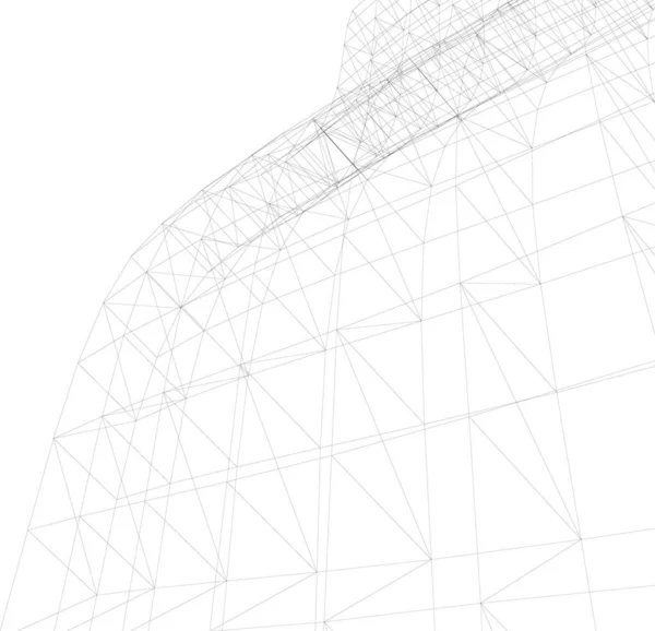Abstrakcyjna Tapeta Architektoniczna Tło Cyfrowe — Wektor stockowy