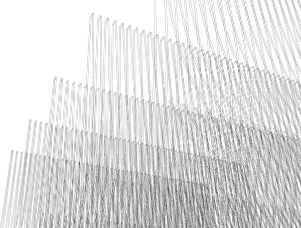 Konsep Abstrak Wallpaper Arsitektur Latar Belakang Digital - Stok Vektor