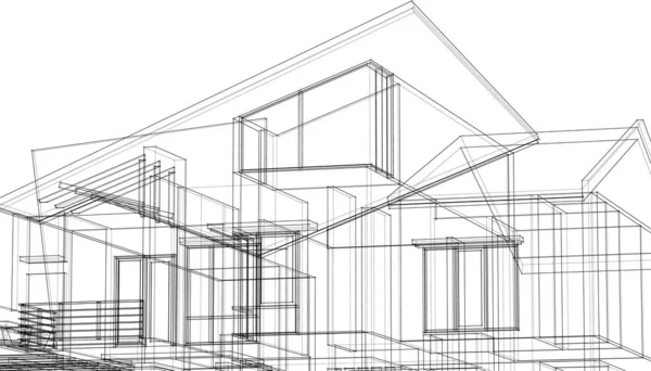 建筑墙纸摘要 数码背景 — 图库矢量图片