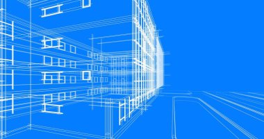 soyut mimari duvar kağıdı tasarımı, dijital konsept arkaplan