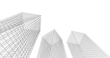 soyut mimari duvar kağıdı tasarımı, dijital konsept arkaplan