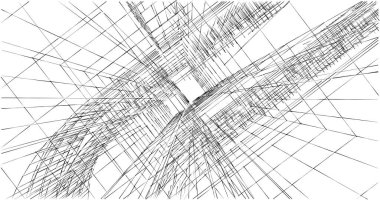 soyut mimari duvar kağıdı tasarımı, dijital konsept arkaplan
