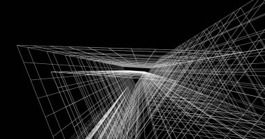 soyut mimari duvar kağıdı tasarımı, dijital konsept arkaplan