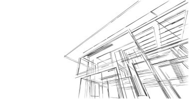 minimal geometrik şekiller, mimari çizgiler