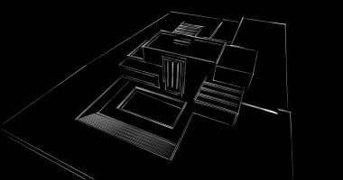 soyut mimari duvar kağıdı, dijital arkaplan