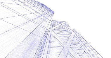 soyut mimari duvar kağıdı tasarımı, dijital konsept arkaplan