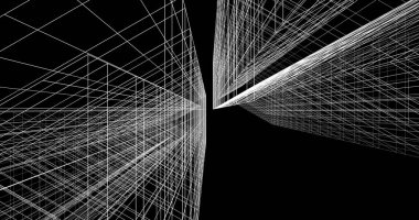 soyut mimari duvar kağıdı tasarımı, dijital konsept arkaplan