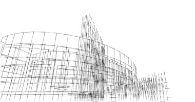 Geometrik mimari binalar tasarımı