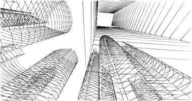 soyut mimari duvar kağıdı, dijital arkaplan