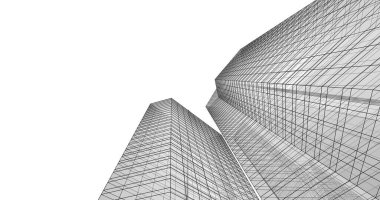 soyut mimari duvar kağıdı tasarımı, dijital konsept arkaplan