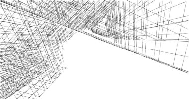 soyut mimari duvar kağıdı tasarımı, dijital konsept arkaplan