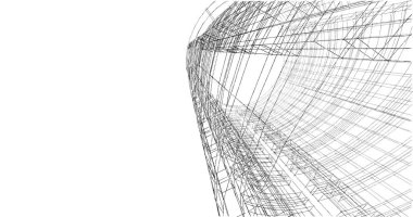 soyut mimari duvar kağıdı tasarımı, dijital konsept arkaplan