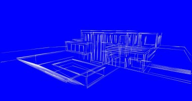 soyut mimari duvar kağıdı, dijital arkaplan