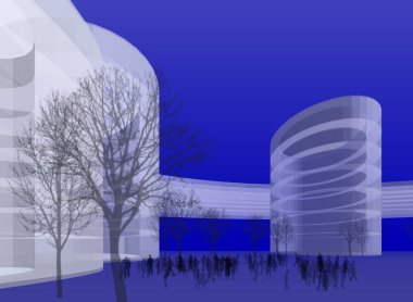 soyut mimari duvar kağıdı, dijital arkaplan