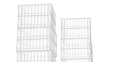 soyut mimari duvar kağıdı, dijital arkaplan