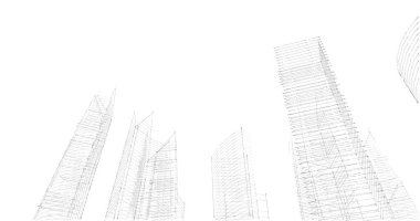 soyut mimari duvar kağıdı tasarımı, dijital konsept arkaplan