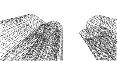 soyut mimari duvar kağıdı tasarımı, dijital konsept arkaplan