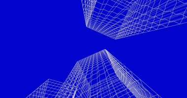 soyut mimari duvar kağıdı tasarımı, dijital konsept arkaplan