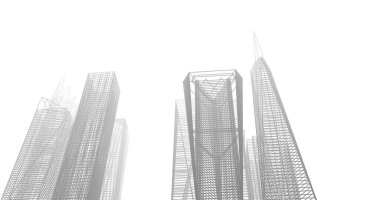 soyut mimari duvar kağıdı tasarımı, dijital konsept arkaplan